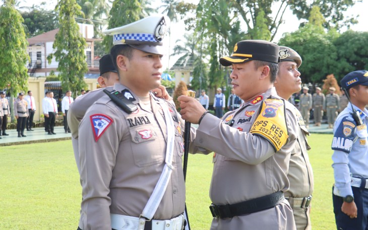 Polres Pasaman Barat Laksanakan Apel Gelar Pasukan Ops Ketupat Singgalang 2024