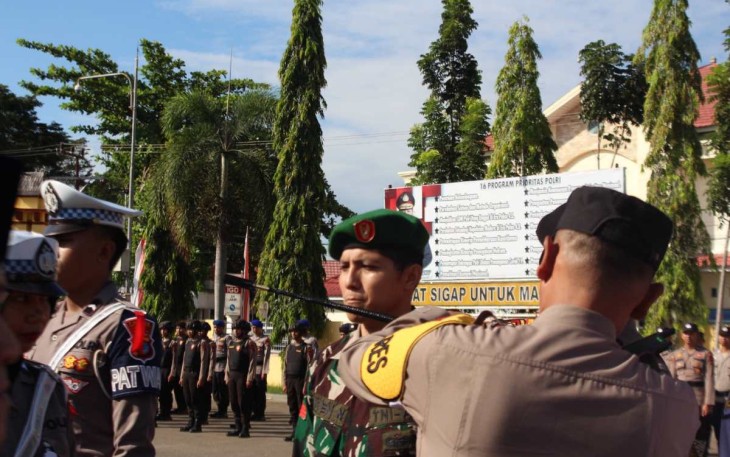 Prajurit Kodim 1001/HSU-BLG sukseskan operasi kepolisian terpusat ketupat intan 2024, Rabu (3/4)