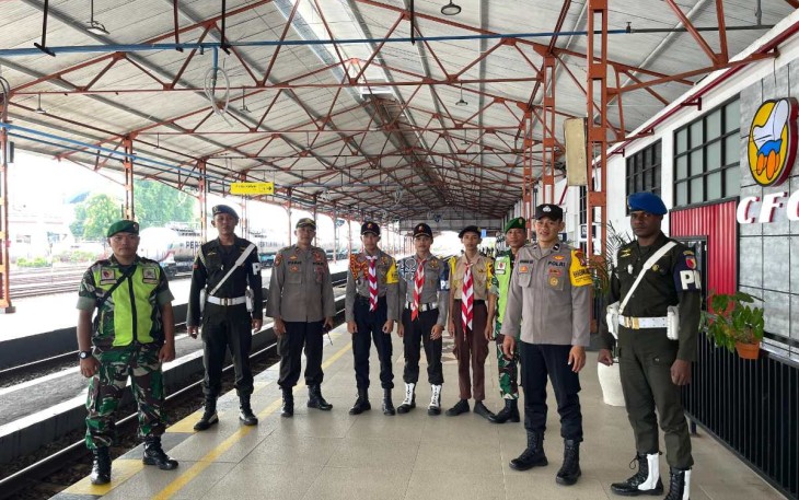 Pengamanan Arus Mudik di Stasiun Madiun