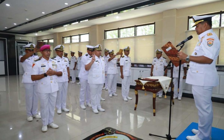 Sertijab pejabat strategis Koarmada III Sorong, Kamis (18/4)