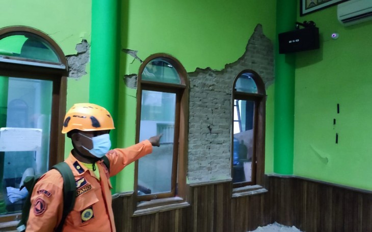 Rumah terdampak gempa kabupaten Garut 