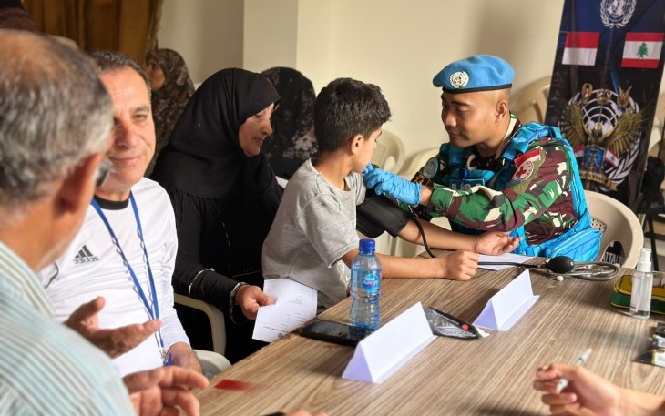 Pengobatan Gratis Satgas Yonmex TNI Konga XXIII-R UNIFIL Menyasar Frun Village Nabatiye Sout of Lebanon 