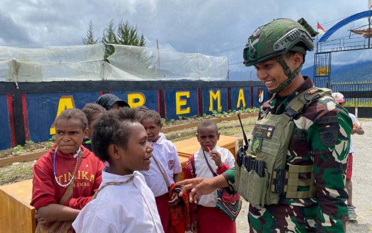 Cita-cita saya jadi tentara bapak Danpos 
