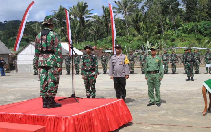 Persiapan gladi resik pembukaan TMMD 