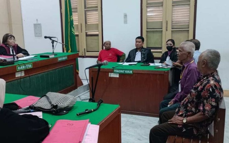 Suasana persidangan di Pengadilan Negeri Medan