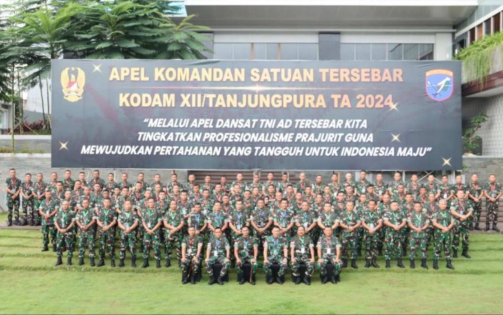 Apel Dansat Tersebar Kodam XII/Tpr TA 2024