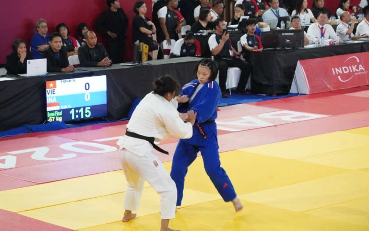 Kejuaraan Judo Asia Tenggara Indika Energy di GOR Yudomo, Bali
