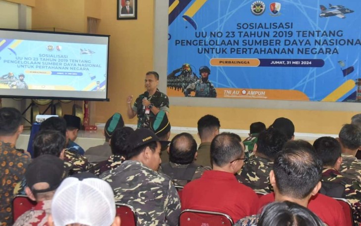 Sosialisasi UU No. 23 Tahun 2019 di Lanud J.B Soedirman 