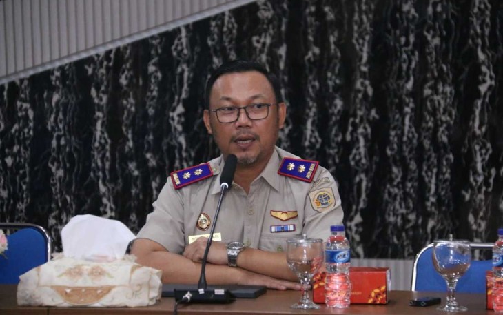 Kepala BPN Kota Depok Indra Gunawan membedah manfaat pemetaan geospasial 3D dalam penataan kota dan potensi pendapatan daerah