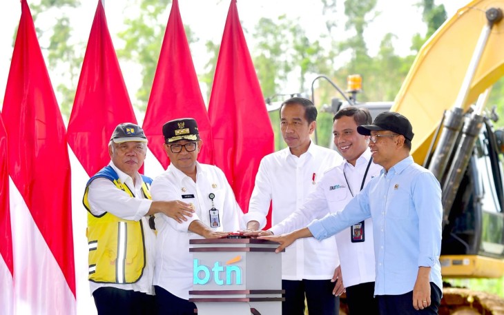 Panglima TNI Dampingi Presiden RI Groundbreaking Sejumlah Gedung IKN 