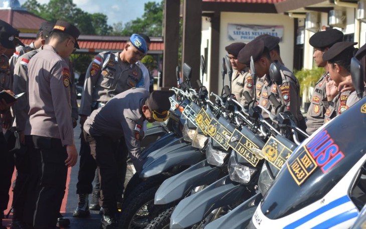 Kapolres Bintan Cek Kesiapan Sarpras yang Ada 