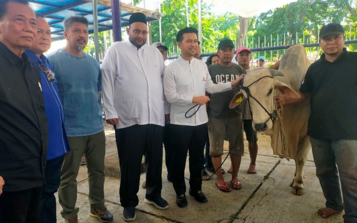Demokrat Jatim Potong 15 Ekor Sapi dan Kambing 