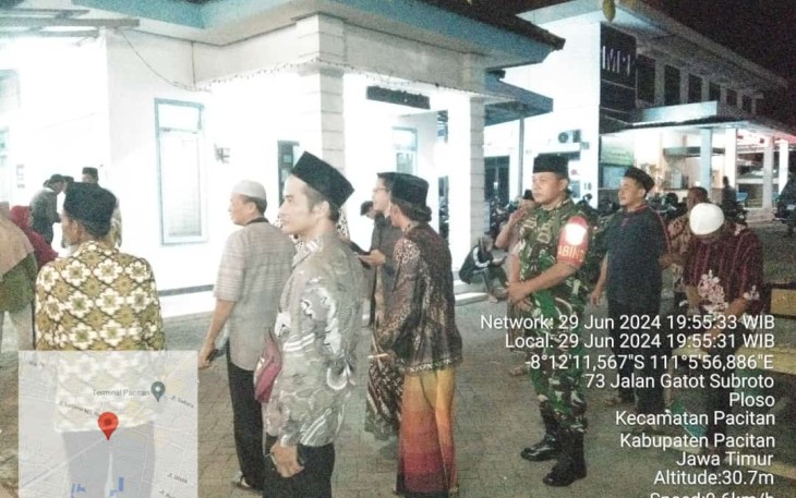 Pengamanan parade rebana klasik di wilayah desa binaan 