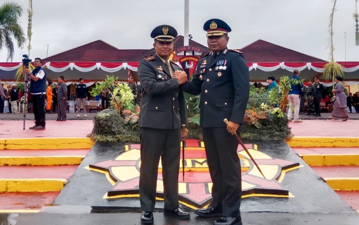 Dandim 1710/Mimika Hadiri Upacara HUT Bhayangkara ke-78 