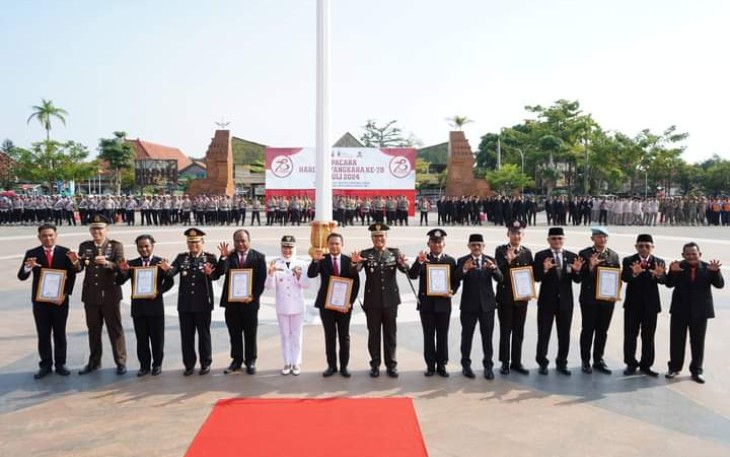 Polres Indramayu Gelar Peringatan HUT Bhayangkara ke-78
