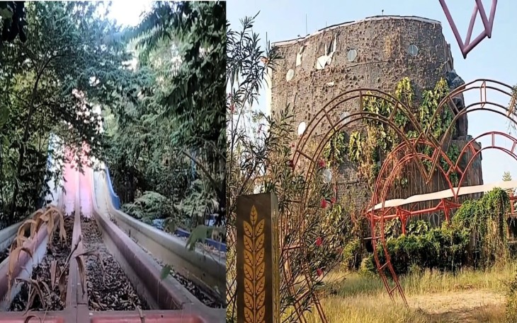 Objek Wisata Waterboom Bojongsari Indramayu Terbengkalai 