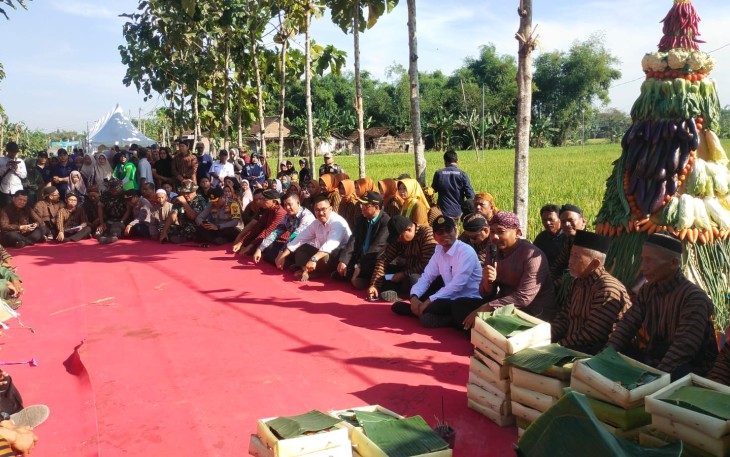 Dandim 0805/Ngawi Hadiri Festival Dewi Sri dan Panen Raya Padi Serentak se-Kabupaten Ngawi 