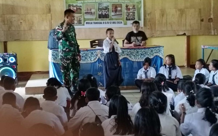 Ungkapan hati siswa mendapatkan ilmu dari bapak tentara