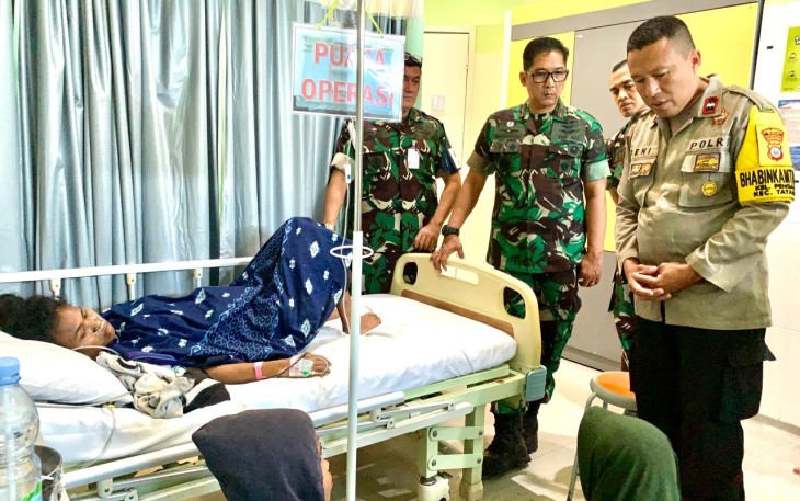 Danlanud Sultan Hasanuddin Tanggung Seluruh Biaya Pengobatan Korban Penembakan Senapan Angin di Palu 