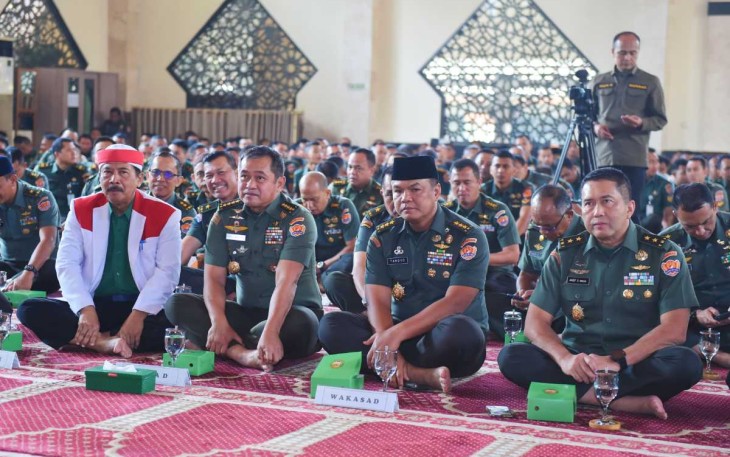 Kasad Jenderal TNI Maruli Simanjuntak saat peringati tahun baru islam
