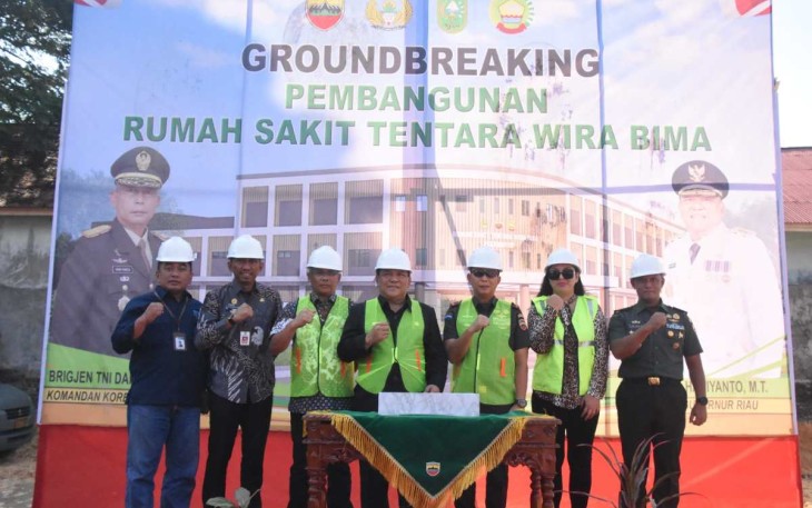 Groundbreaking RST Tingkat III di Kota Pekanbaru 