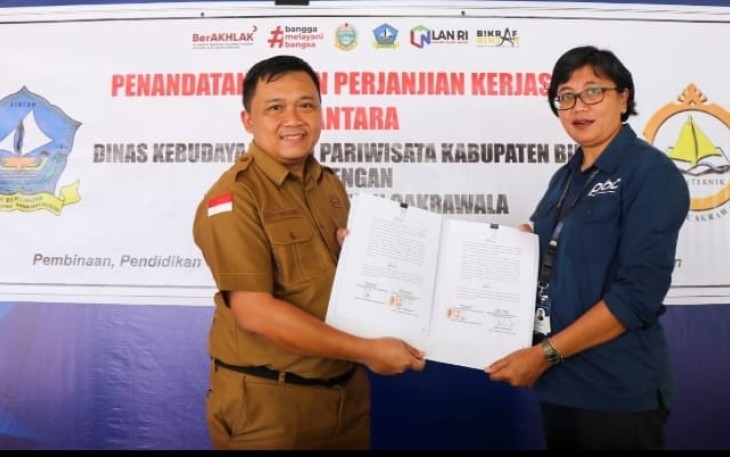 Disparbud Bintan dan Direktur PBC Teken Kerjasama Penguatan Pelaku Usaha Ekonomi Kreatif di Kampus PBC 
