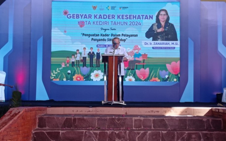 Dinkes Kota Kediri Gelar Gebyar Kader Kesehatan se Kota Kediri 2024 