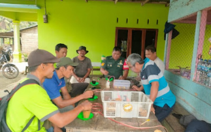 Koramil 0204-21/Tiga Juhar Kodim 0204/DS Gelar Komsos di Desa Sumbul. 
