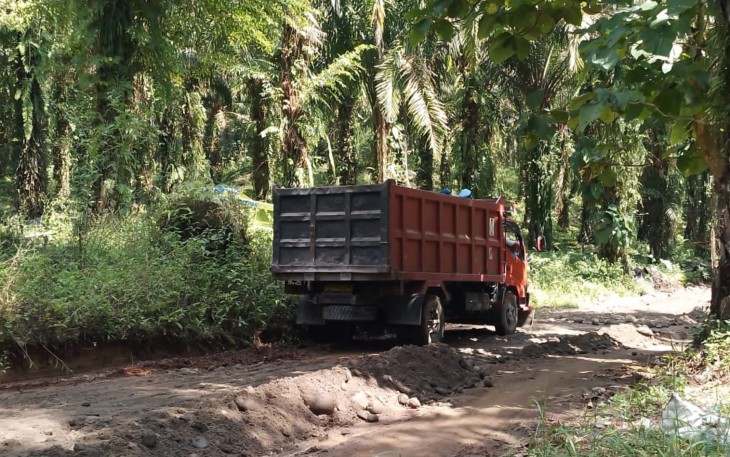 Tak risau dilalui kenderaan sekaligus uji ketahanan badan jalan di lokasi TMMD