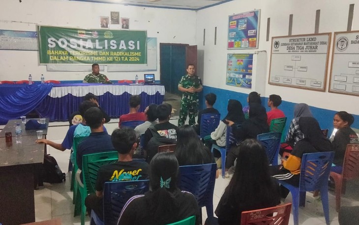 Staf Teritorial Kodim 0204/DS Gelar Sosialisasi.