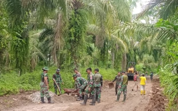 Satgas TMMD Bangun Jalan sepanjang 3.400 Meter.