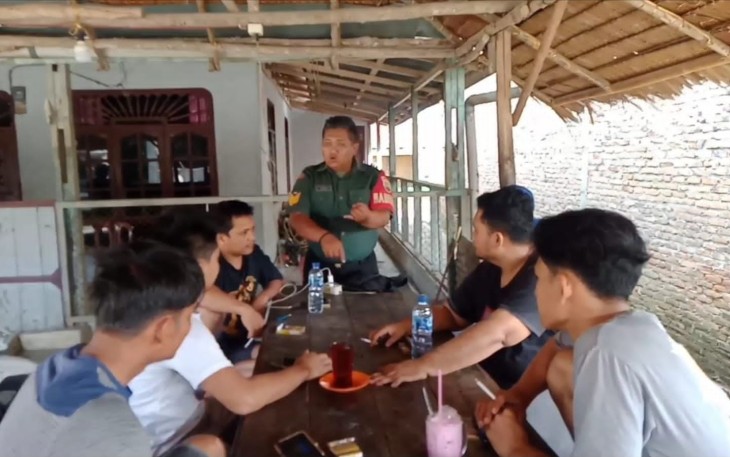 Satgas TMMD Lakukan Kegiatan Pembinaan kepada Warga di Lokasi TMMD