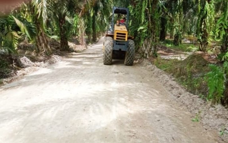Satgas TMMD Tuntaskan pembangunan jalan.