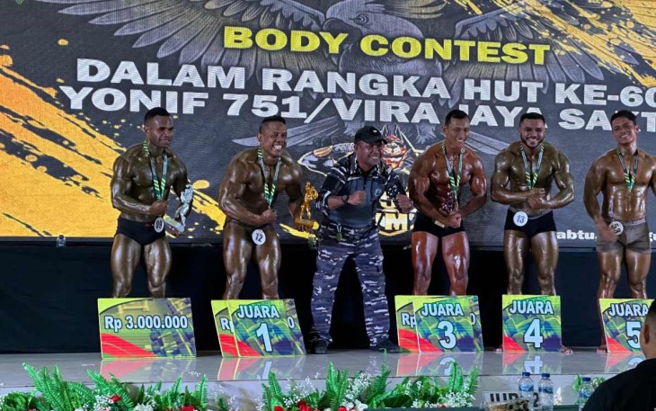 Kejuaraan body contest HUT Yonif 751/VJS