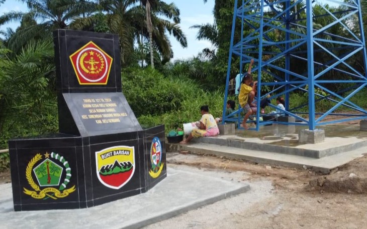 Potret Kegembiraan Warga Dusun di Lokasi TMMD 121 Kodim 0204/DS 