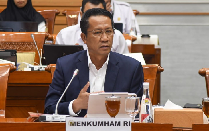 Menteri Hukum dan HAM Paparkan Pagu Anggaran.