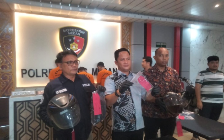 Polrestabes Medan Berhasil Bekuk Komplotan Curanmor.