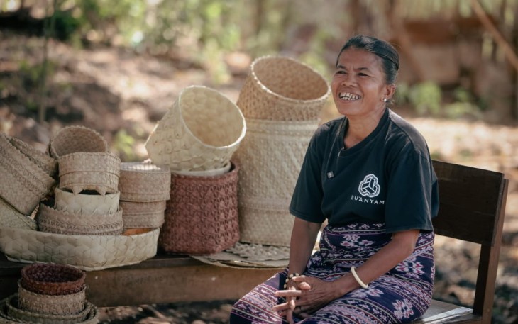 Du Anyam produk UMKM mama Larantuka Flores Timur, NTT
