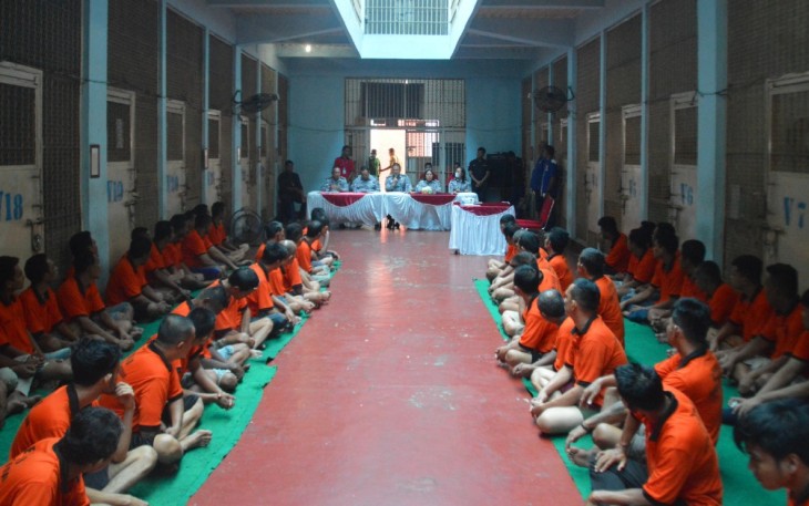 Lapas Kelas I Medan Lakukan Tes Urine Warga Binaan Peserta Rehabilitasi Sosial Sebanyak 100 Orang.