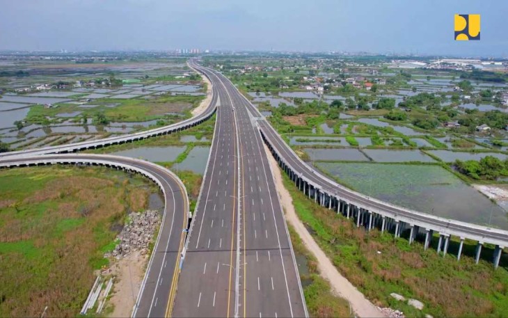 Ilustrasi jalan tol di Indonesia 