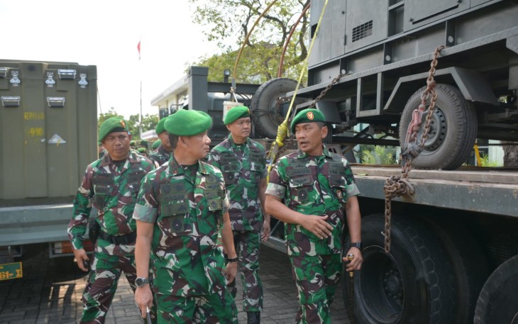 Danrem 023/KS Kolonel Inf Jansen P Nainggolan saat memaparkan kepada Pangdam I/BB