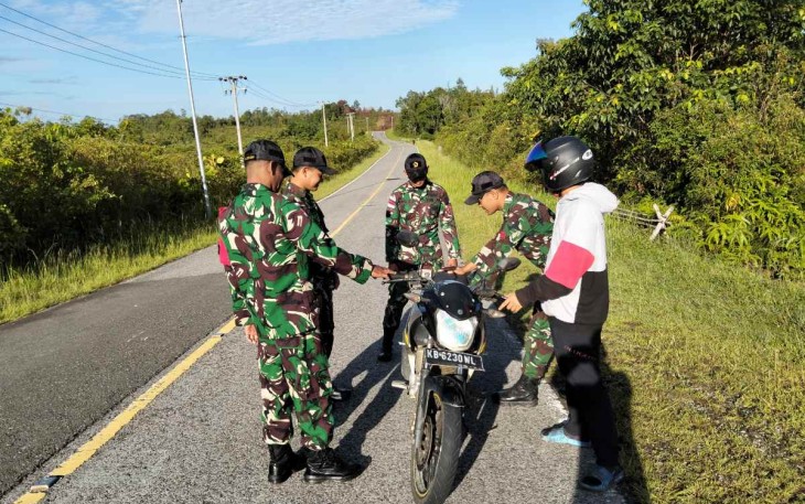 Sweeping keamanan wilayah perbatasan 