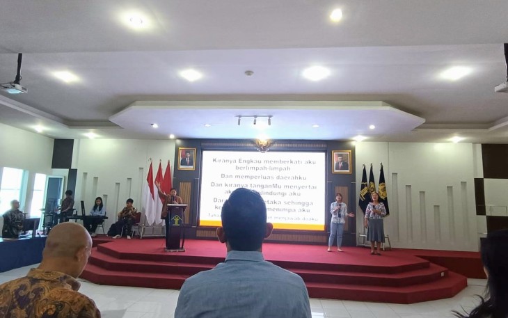 Kanwil Kemenkumham Sumut Gelar Ibadah Rutin Bina Umat Kristen.
