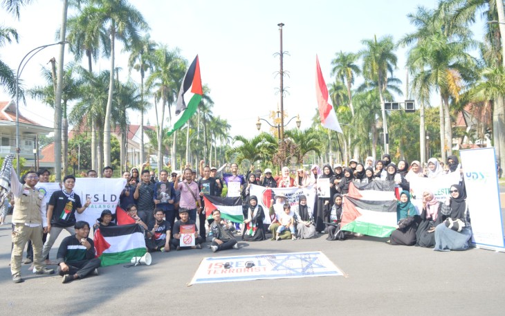 API Palestina Jatim dan Malang SJP Peringati Setahun Perjuangan Badai Al Aqsha 