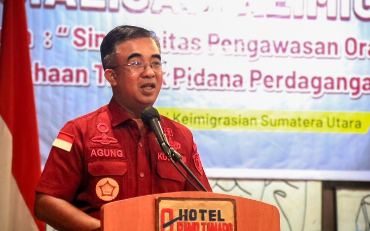 Kakanwil Kemenkumham Menggalakkan Pengawasan Orang Asing dan Pencegahan TPPO