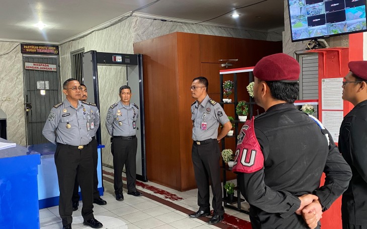 Soetopo Beruto Lakukan Monev di Lapas Narkotika Pematang Siantar