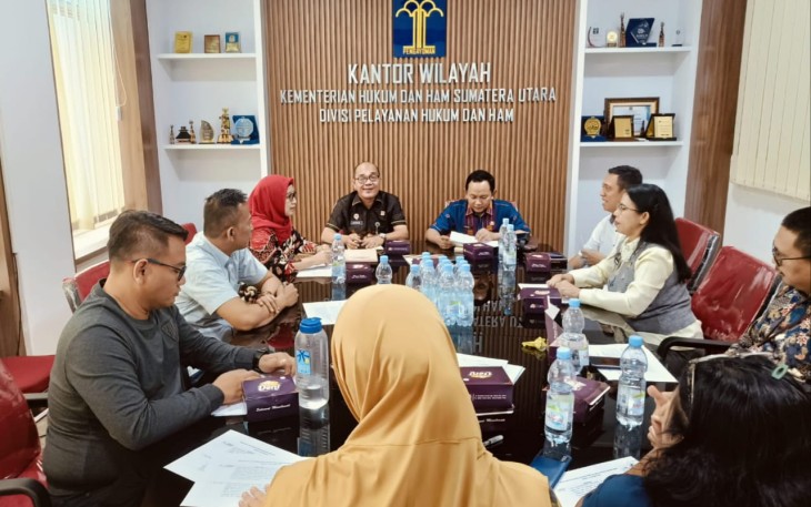 Kemenkumham Sumut Gelar Rapat Pelaporan Strategi Bisnis dan HAM.