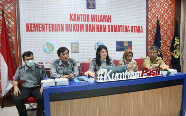 Kanwil Kemenkumham Sumut Gelar Rapat Harmonisasi Ranperda