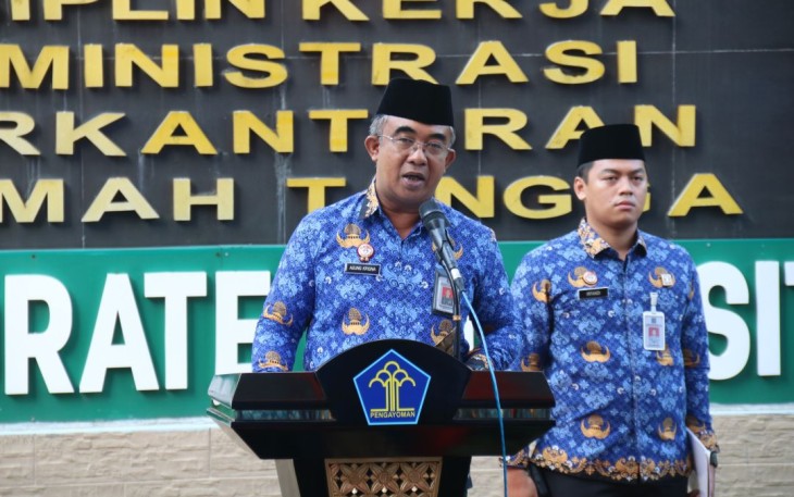 Di Halaman Kantor Kanwil Kemenkumham Sumut Agung Krisna Laksanakan Peringatan Hari Sumpah Pemuda ke 96 Tahun 2024 Diikuti Seluruh Jajaran.