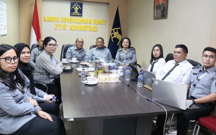 Kanwil Kemenkumham Sumut Hadiri Kegiatan Entry Meeting.